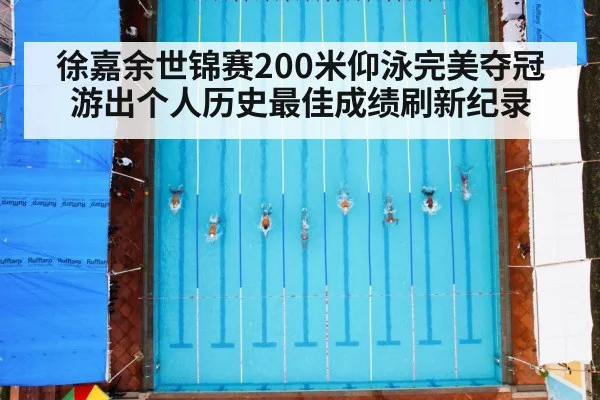 徐嘉余世锦赛200米仰泳完美夺冠游出个人历史最佳成绩刷新纪录